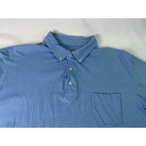 Peter Millar Polo Shirt Size‎ XL Pocket Blue Striped Preppy Pima Cotton Golf